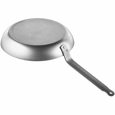 China CLASSIC Deep Black Pre-Seasoned Mini Cake Pan Carbon Steel Steel Frying Pan For Hotel Restaurant for sale