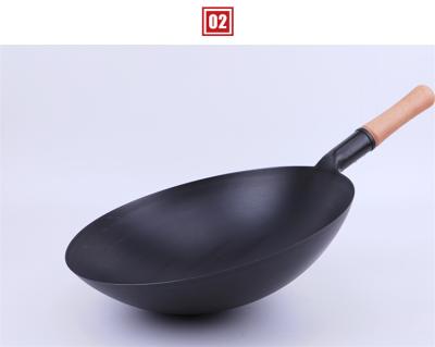 China Sustainable Pre-Seasoned Traditional Hotel Kitchen Large Tableware Restaurant Wok / Large Wok Chinese for sale