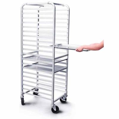 China Sustainable 12 Pan End Load Sheet / Roll Pan Aluminum Rack for sale