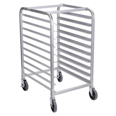 China Sustainable Commercial Grade Aluminum Sheet 10-Tier Pan / Roll Pan Rack, 26