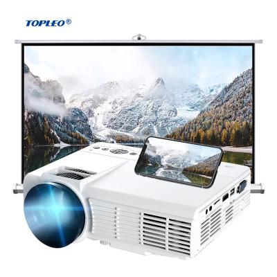 China Topleo Projector Full Hd Wifi Android Short Projector 3D Projector Smart Mirroring LCD Projector For Church Cartoon Tra for sale