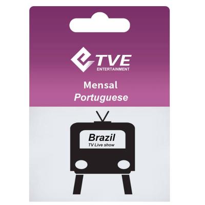 China Monthly Tve Brazil Topleo tve gift voucher cartao for smart android tv box express tve Brazil for sale