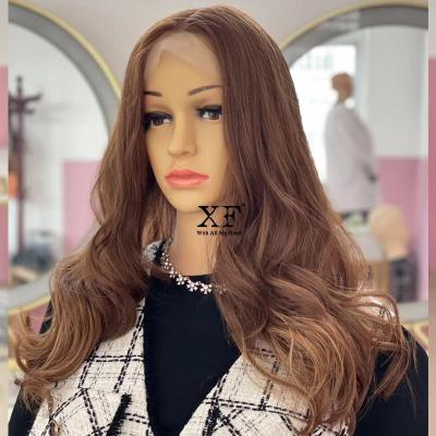 China Wholesale Body Wave XF Connection European 100% Virgin Human Hair Lace Front Kosher Wigs for sale