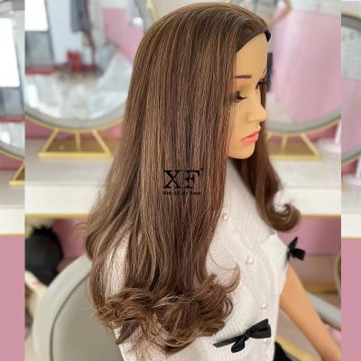 China XF Hair Wavy Hot Sales 20 Inches Wholesale 100% Brazilian Virgin Remy Hair Band Fall Wigs for sale