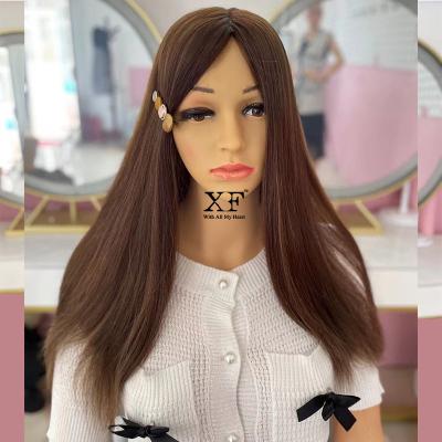 China Hot Selling Short Layer 100% Virgin Hair Blonde Brazilian Jewish Toppers Wigs Kosher Hair Wigs for sale