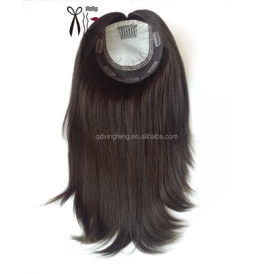 China Wholesale Fashion Natural Straight Hair Toppers For Women Hair Highlights Color Brazilian Hair Toppers for sale