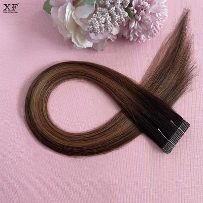 China Silky Straight Wholesale High Quality 100 Wave Hair Remy Tape Hair Extension for sale