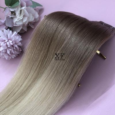 China Good Tone Color 100% Grade Two Ombre Wave Color Silky Straight Natural Hair Extensions Brazilian Human Hair Extensions for sale