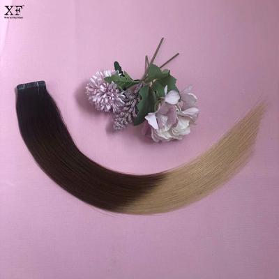 China Big Stock Good Quality 100 Remy Human Hair Tape In Silky Straight Wave Virgin Hair Extensions for sale