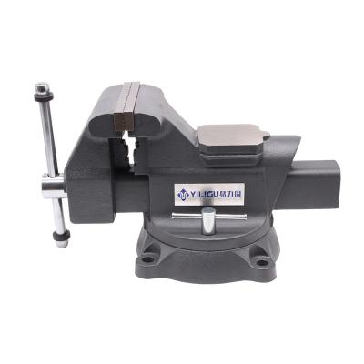 China New Product Wholesale Price Steel Channel Swivel Base Industrial Adjustable Workbench Vice Heavy Duty Bench Vise for sale