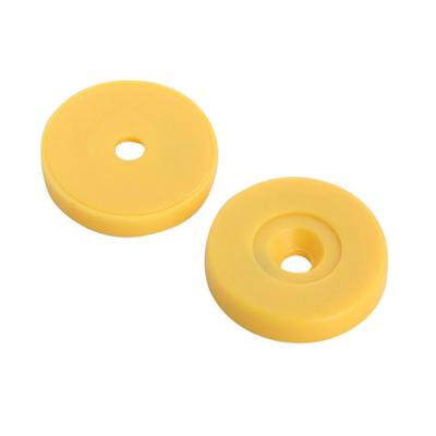 China Round ABS iso14443a plastic circle 30mm token tag waterproof / waterproof rfid yellow for sale