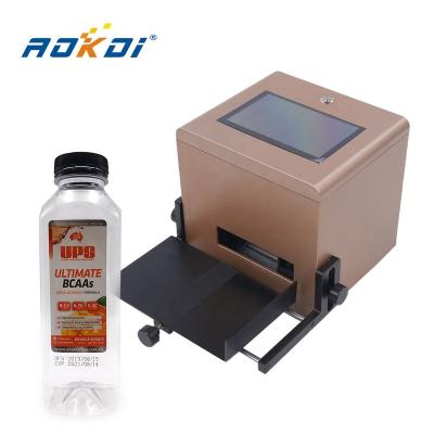 China Garment Shops Expiration Date Portable Handheld Automatic Stamp Table Top Batch Code Coding Machine Intelligent Static Inkjet Printer for sale