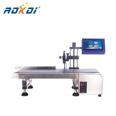 China Garment Shops AOKDI Coding Printing Machine Automatic Carton Box Food Packing Date Code Numbering Inkjet Printer Online for sale