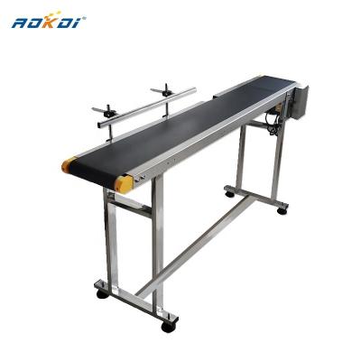 China Heat Resistant Inkjet Printer Bearing PVC Belt Assembly Line Stainless Steel Small Conveyor Belt 1.5m Standard Two Way Adjustable Conveyor for sale