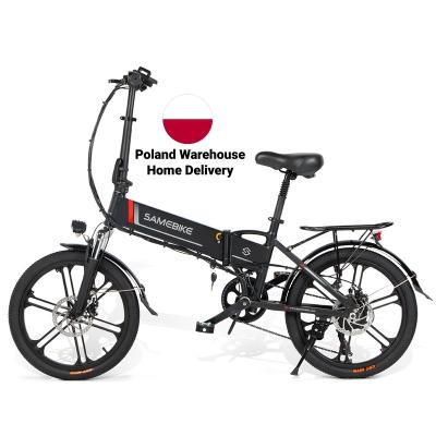 China EU Poland Aluminum Alloy High Speed ​​Electric Bicycle Meter 350W Brushless Electric Bike 20 LED Inch Moter From Warehouse for sale