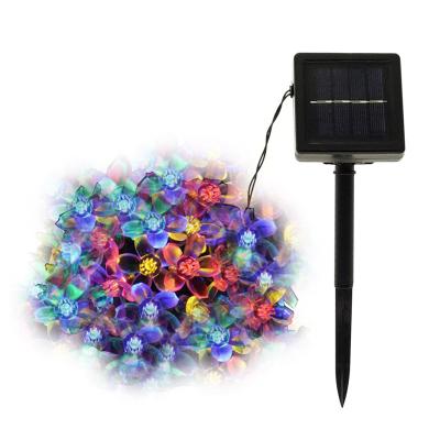 China Christmas Decorative Lighting 7M Cherry Blossoms 50LED Led Fairy Lights Garden Christmas Decorative Solar Outdoor Light String for sale