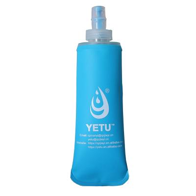 China Viable Accept Custom Logo Squeezing Outdoor Equipment Collapsible Soft Collapsible Portable Water Bottle for sale