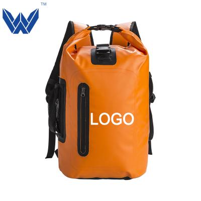 China Outdoor Bag OEM Logo PVC Hiking Waterproof Dry Bag Backpack Outdoor Equipment Large Capacity for sale