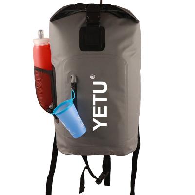 China Fashion OEM Logo High Quality PVC Lightweight Dry Bag Waterproof Backpack With Water Bladder Water Cup for sale