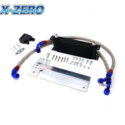 China 12 Row Aluminum Oil Cooler Kit 97-09 Chevy Corvette C5 C6 LS1 LS6 for sale