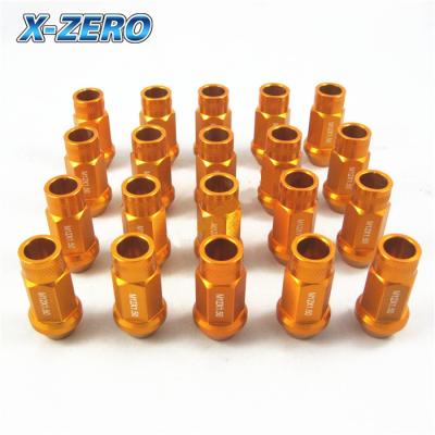 China High Performance GOLD Racing Aluminum Lug Nuts 12x1.5 MM For HONDA ACURA TOYOTA for sale