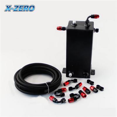 China 4 Litre Racing Fuel Cell Tank Fuel Surge Tank Oil Line AN6 Fittings kit Aluminum for sale