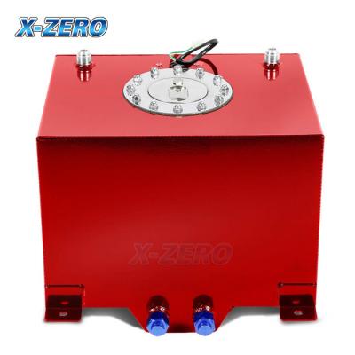 China Red 5 Gallon Aluminum Fuel Cell Tank Polished Surface With Street Race Drift Type for sale