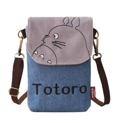 China Fashion Travel Shoulder Strap Sports Armband Wallet, Custom Logo Small Cross - Body Wallet Phone Bag Totoro Cell Phone Purse For Women for sale