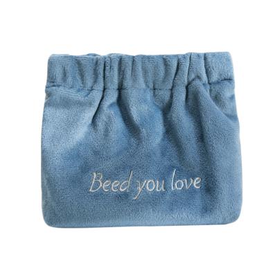 China Viable Female Super Fire Velvet Powder Makeup Bag Portable Mini Small Portable Sanitary Napkin Cotton Storage Bag for sale