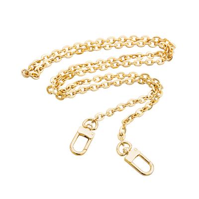 China Custom Aluminum Chain For Bag Purse High Quality Metal Brass Handbag Chains For Bags Accessories Pinch Shoulder Purse Chain Strap Restrictor Metal Black Lady Chains Bag for sale