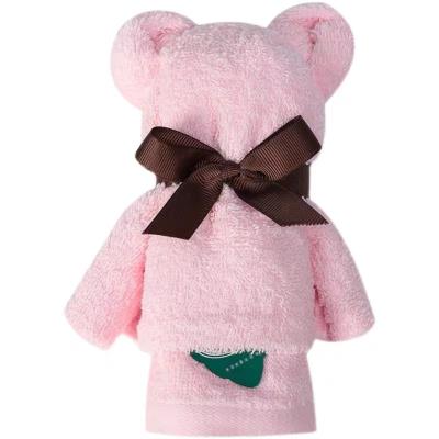 China 2021 Hot Selling QUICK DRY Custom Designer Good Quality Christmas Bear Towels Custom Set for sale