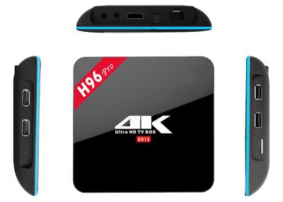 China HD Smart Multimedia Player Android Amlogic S912 TV Box Multi Language Support for sale