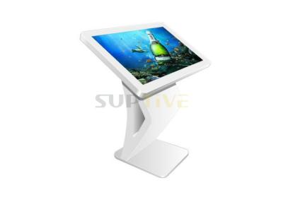 China White / Black Color Large Touch Screen Kiosk Digital Signage Kiosk 100-240V AC for sale