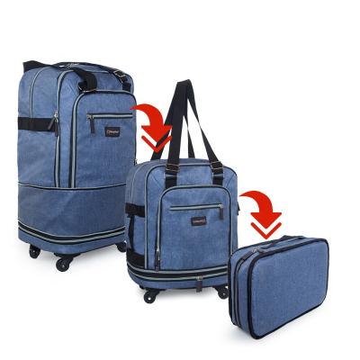 China Mergeboon Custom Made Waterproof Luggage Foldable Expandable Luggage Suitcase For Travel for sale