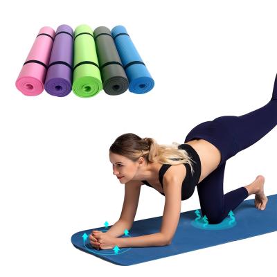 China Eco-Friendly High Density Non Slip Mat Gymnastics Exercise Yoga Mat Pilates 10mm NBR Yoga Mat for sale