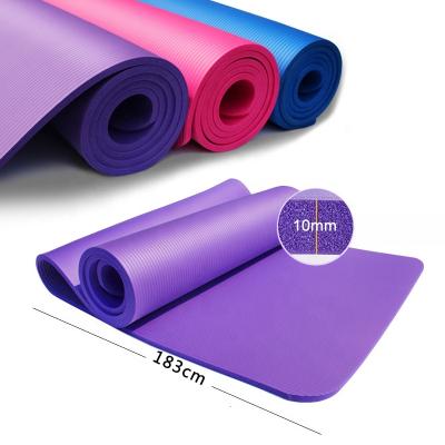 China Non-slip yoga mat environmental protection fitness dance mat 10mm nbr exercise mat for sale