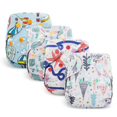 China AIO Diaper Waterproof Newborn Diaper Cloth Charcoal Bamboo Liner, Washable Baby Pants, Diapers Can Be Customized for sale