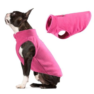 China Different Sizes Pet Dog Coat Sustainable Dog Clothes Warm Dog Sweater Fleece for sale