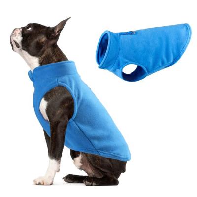 China Viable Custom Warm Dog Clothes Puppy Apparel Dog Fleece Coat Pet Fleece Vest for sale