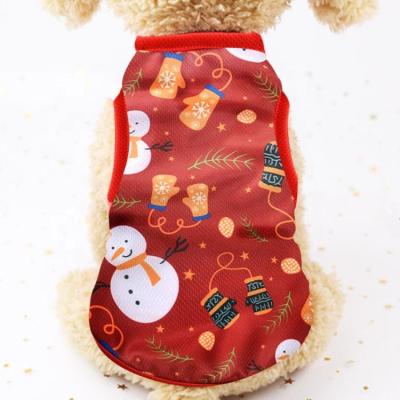 China Viable Wholesale Hot New Popular Pet Clothing Accessories Dog Vest Pet Clothes Cooling Christmas for sale