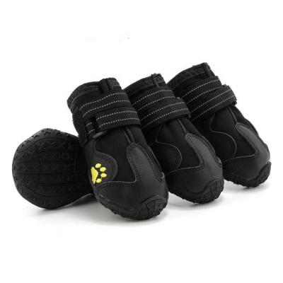 China Uwinpet Brand Quality Brand Viable Waterproof Pet Shoes Outdoor Dog Rain Boots for sale