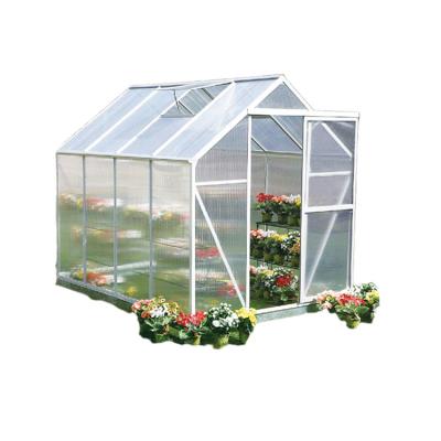 China Diy Low Cost Furniture Small Polycarbonate Modern Outdoor Greenhouse Kits Glass Greenhouses Frame Plastic Sheet For Home for sale