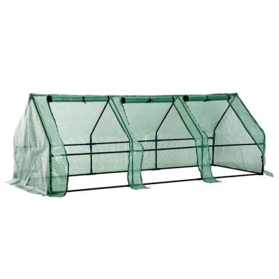 China Steel Frame Modern Outdoor Garden Greenhouse Outsunny Polytunnel Greenhouse Patio Furniture House For Sale for sale