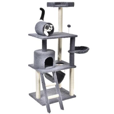 China Manufacturer Design Wholesale Cat Tree Cat Sratcher Toys Sustainable Furniture Pet Playhouse for sale