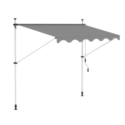 China Modern Furniture Retractable Outdoor Patio Garden Sun Shade Retractable Shelter Tent Manual Tent 250cm for sale