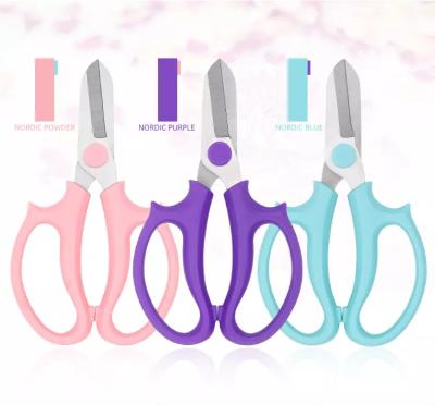 China Anti-Slip Handle Premium Steel Thickened Professional Garden Pruners Flower Scissors for sale