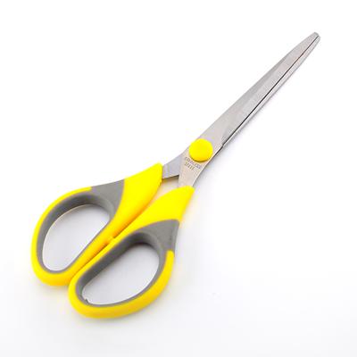 China Amazon home office in Sale Paper-cutting sheet handle office family plastic non-slip rubber student and office ABS plastic scissors for sale