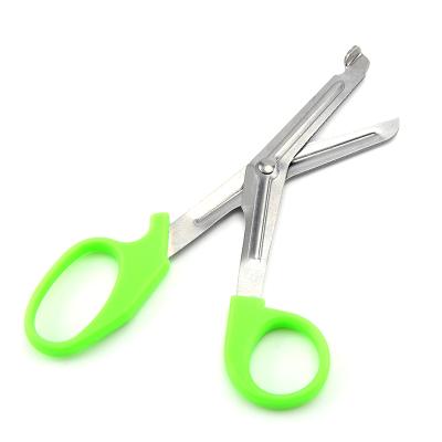 China Medical Scissors Stainless Steel Medical Scissors Treatment Shears Green Mini Care Delivery Color Choice Gauze Trimming Bandage Scissors Green Dressing Scissors for sale