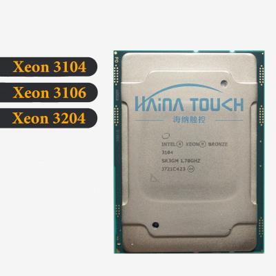 China Bronze Server Intel Xeon 3104 3106 3204 SRFBP 1.9GHz 6Core 6Thread 8.25MB 85W LGA3647 CPU Processor for sale