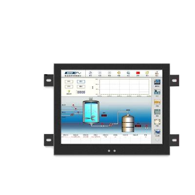 China 17.3 Inch Wall Mount LCD Monitor Industrial Widescreen Computer Resistive Touch Panel Monitor With VGA DVI BNC AV TV for sale